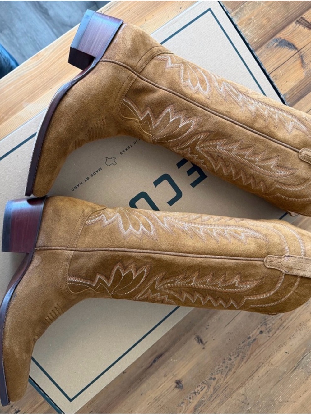 Tecovas Abby suede boots - Picture 4 of 6